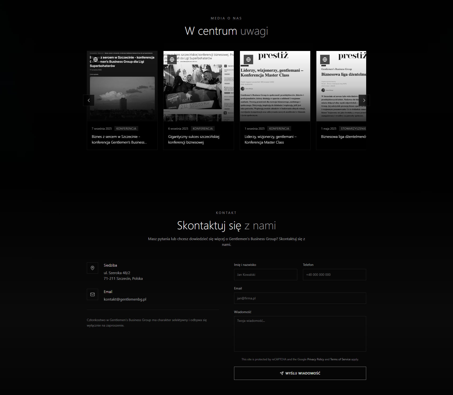 Gentlemen's Business Group screen 4